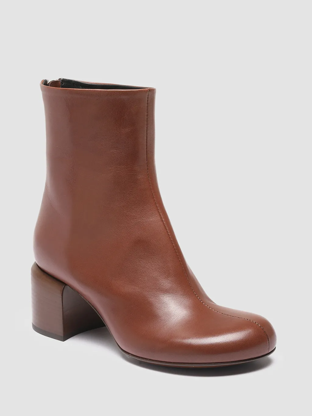 Women Officine Creative ETHEL 004 - Brown Nappa Leather Ankle Boots
