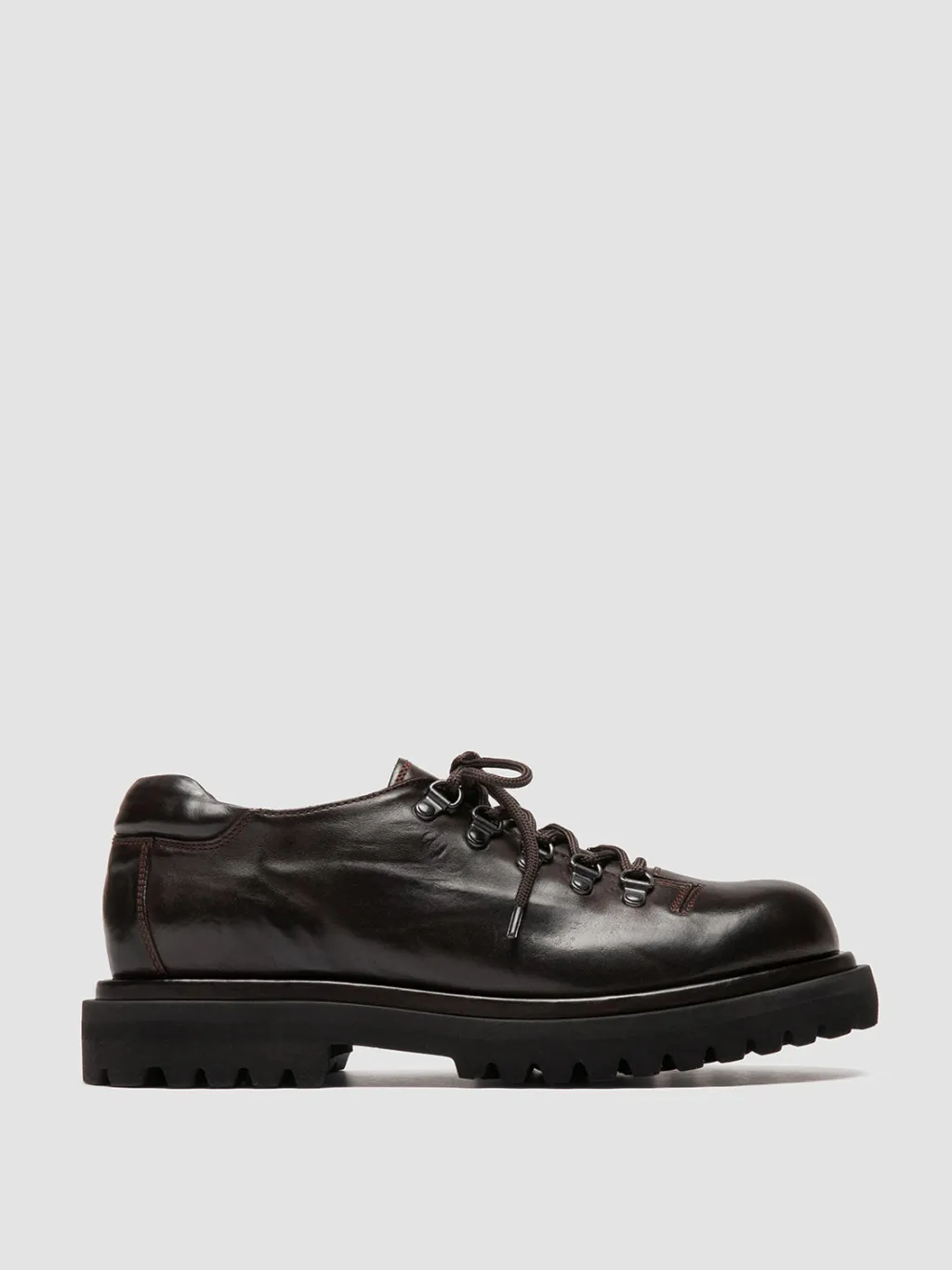 Officine Creative EVENTUAL DD 105 - Brown Leather Derby Shoes