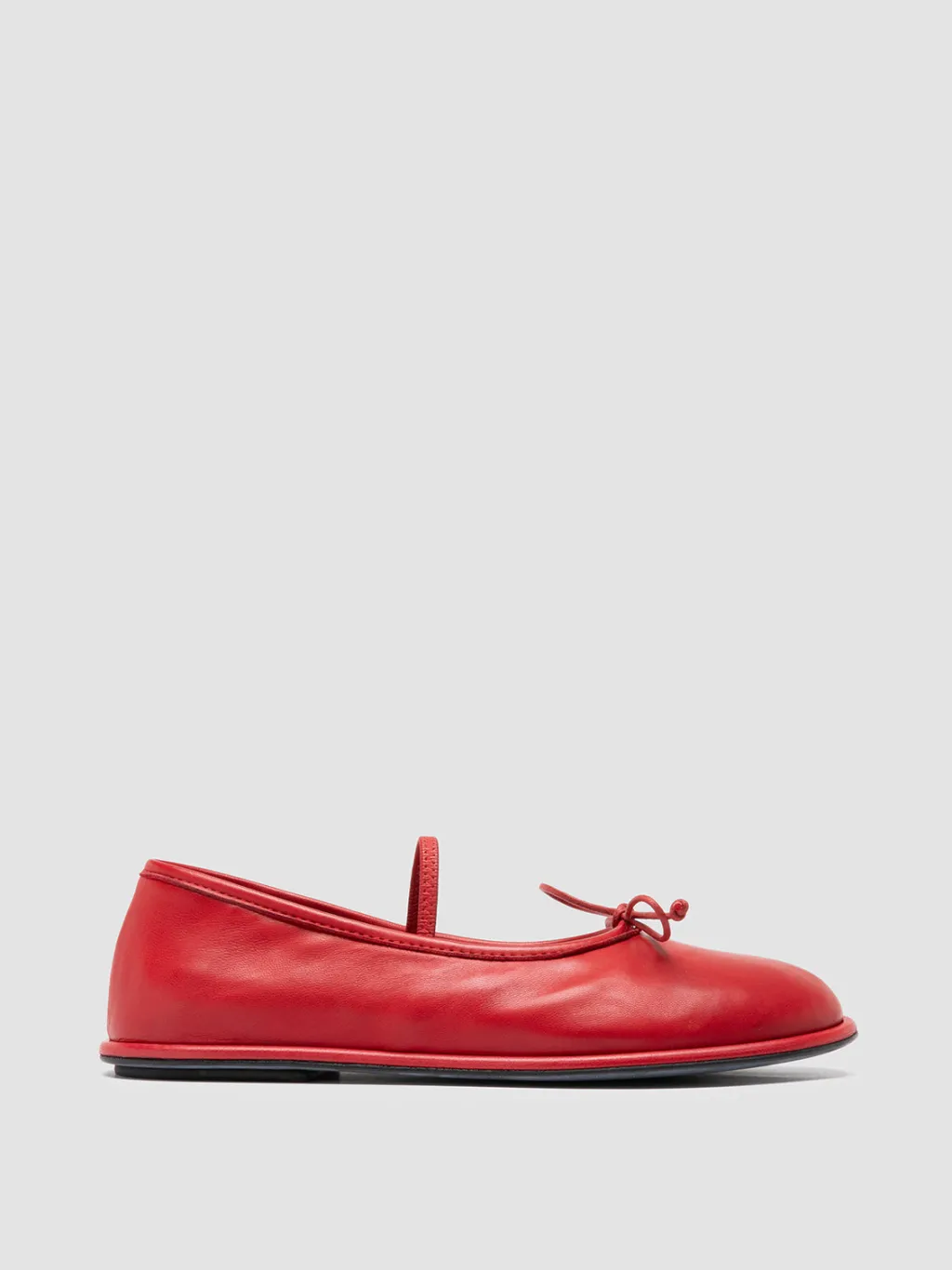 Women Officine Creative FONTAYNE 001 - Red Leather Ballerina Shoes