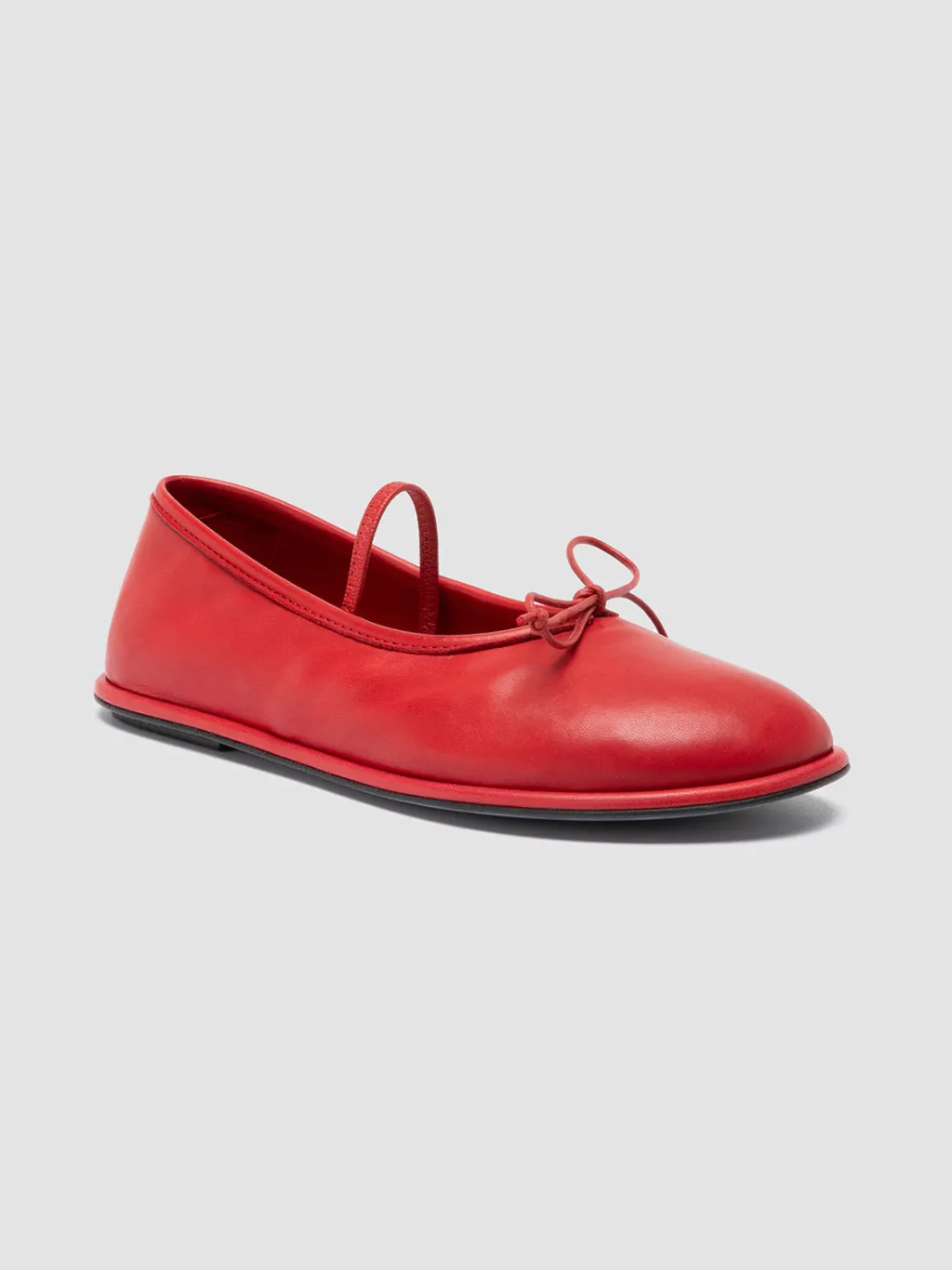 Women Officine Creative FONTAYNE 001 - Red Leather Ballerina Shoes
