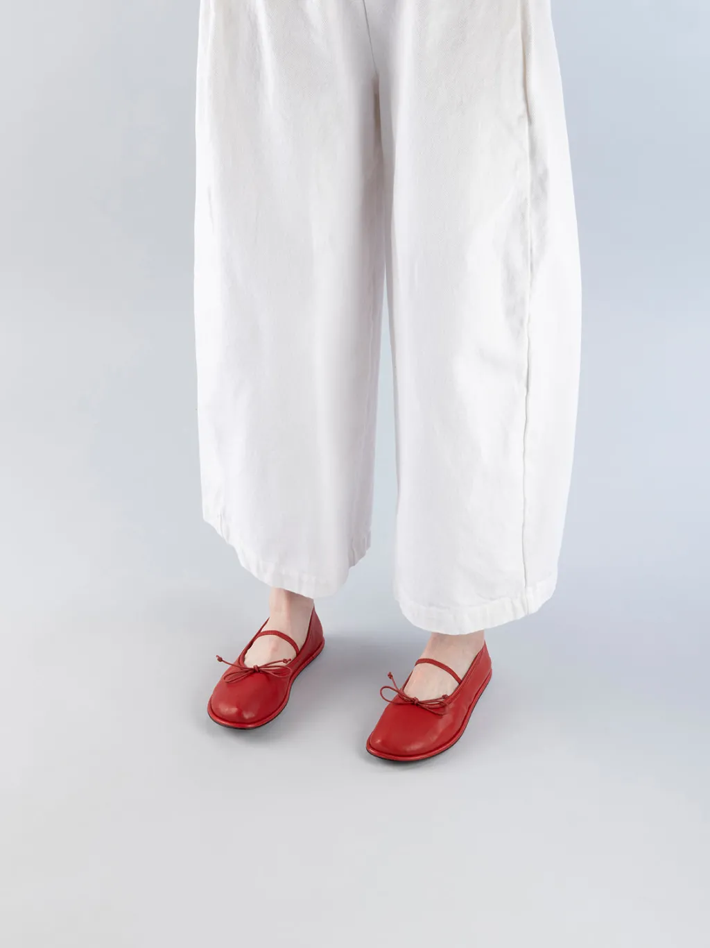 Women Officine Creative FONTAYNE 001 - Red Leather Ballerina Shoes
