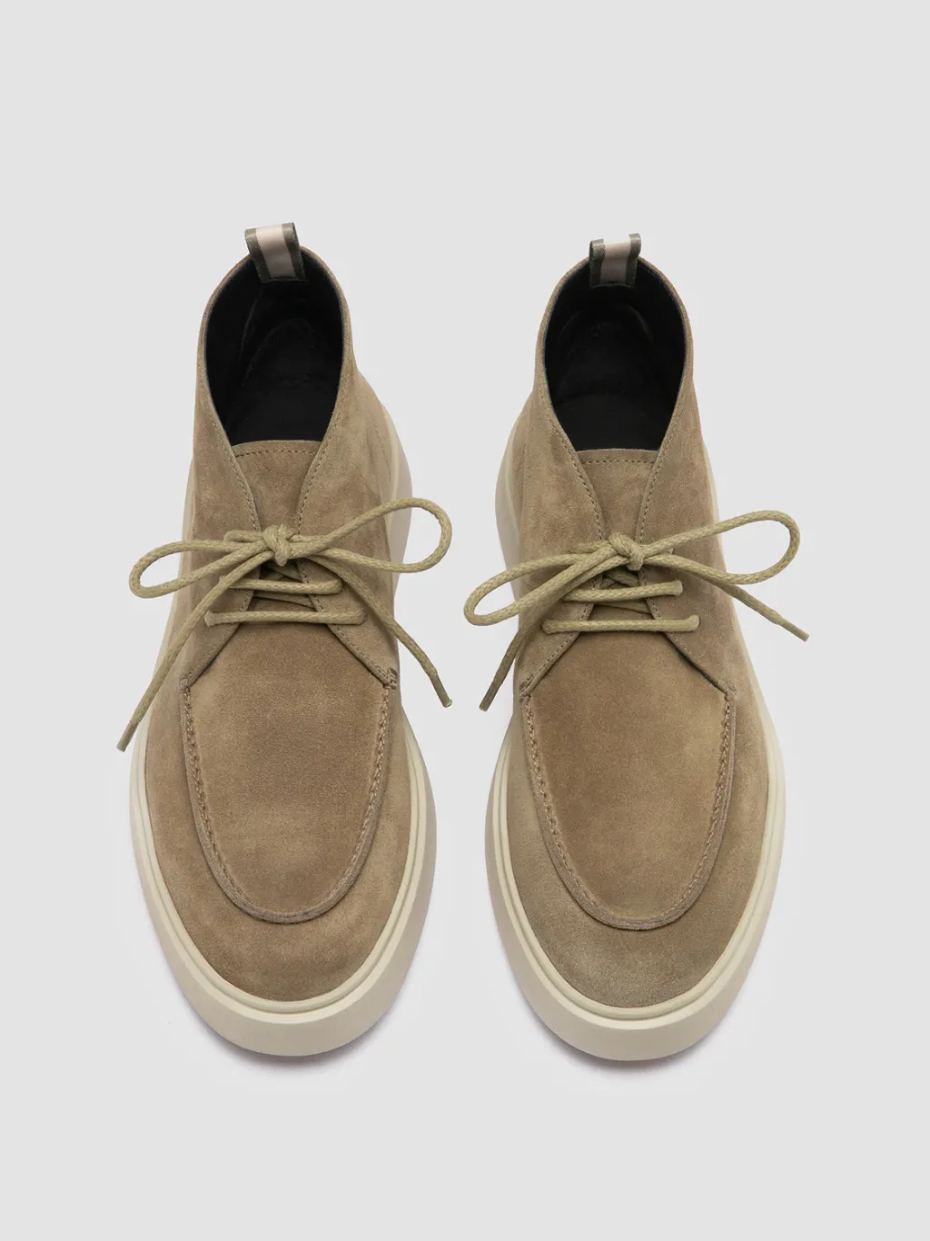 Officine Creative FRAME 002 - Taupe Suede Chukka Boots