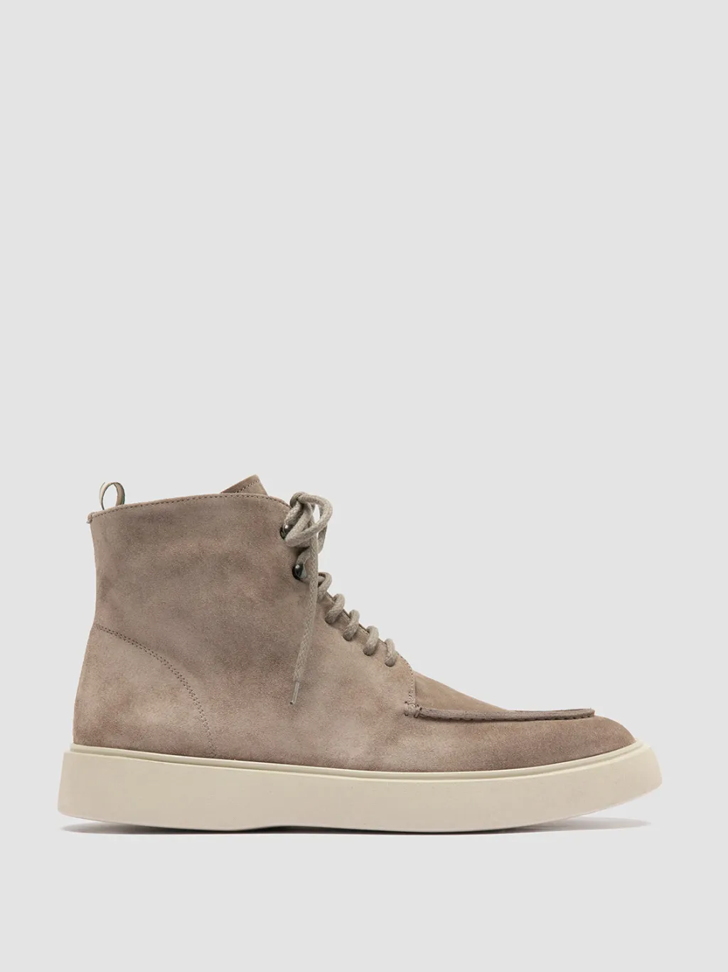 Officine Creative FRAME 004 - Taupe Suede Lace-up Boots
