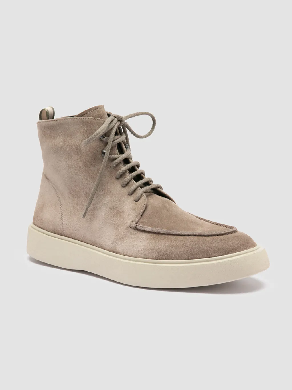 Officine Creative FRAME 004 - Taupe Suede Lace-up Boots