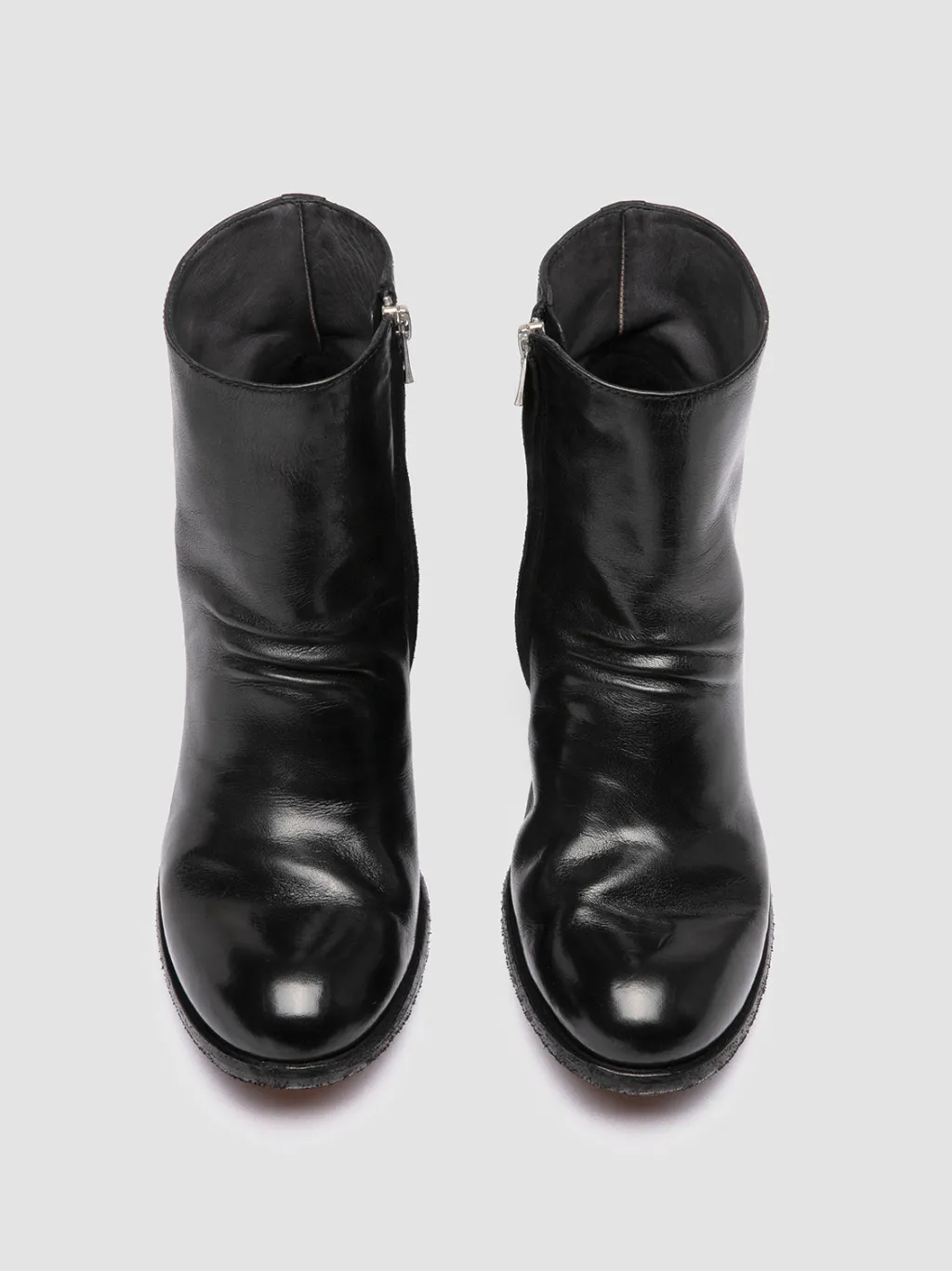 Women Officine Creative GODEAU 001 - Black Leather Zipped Boots