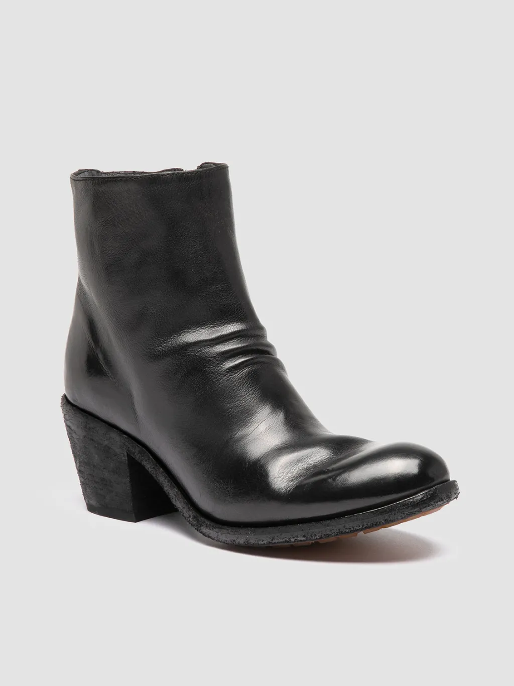 Women Officine Creative GODEAU 001 - Black Leather Zipped Boots