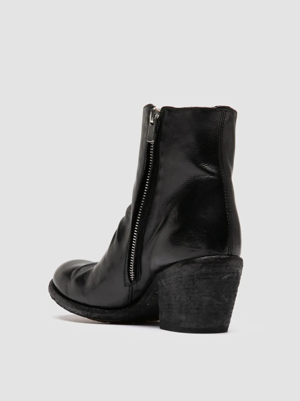 Women Officine Creative GODEAU 001 - Black Leather Zipped Boots