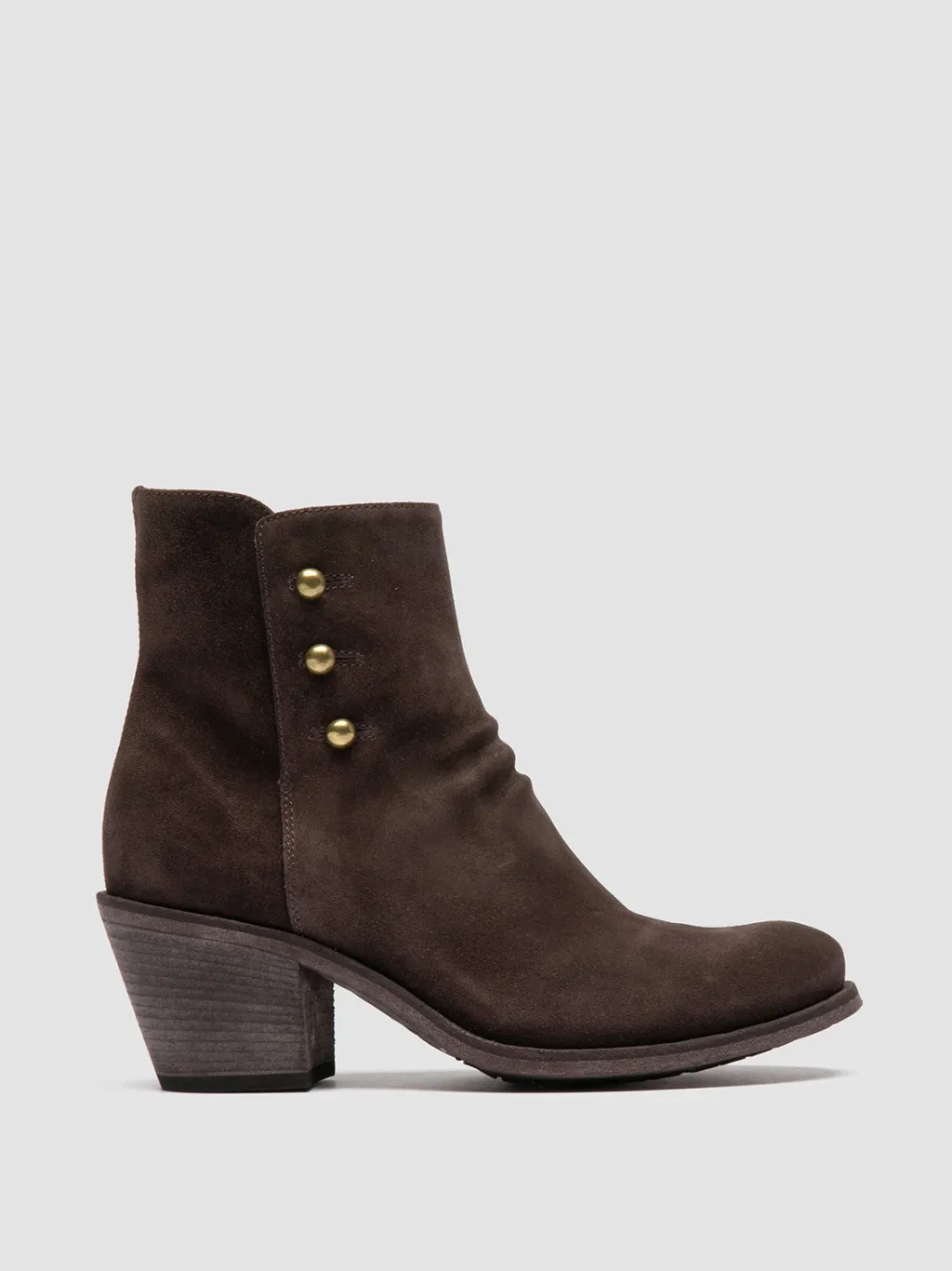 Women Officine Creative GODEAU 004 - Brown Suede Zipped Boots