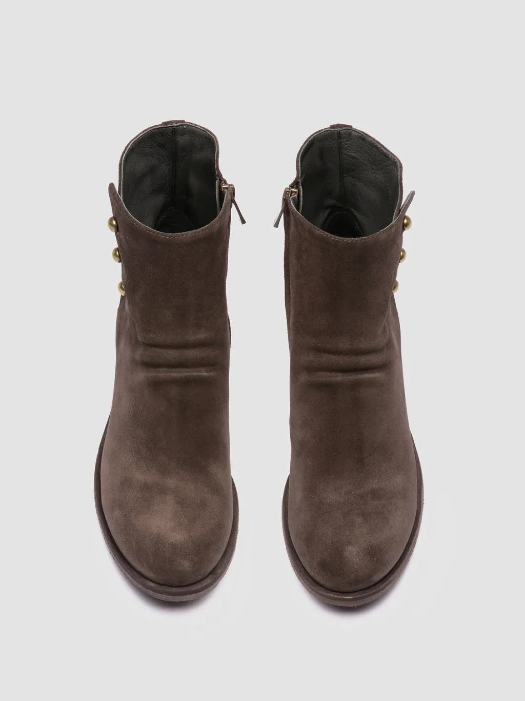 Women Officine Creative GODEAU 004 - Brown Suede Zipped Boots