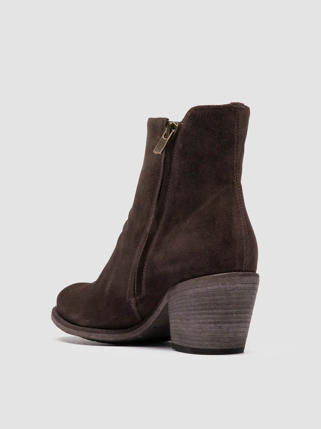 Women Officine Creative GODEAU 004 - Brown Suede Zipped Boots