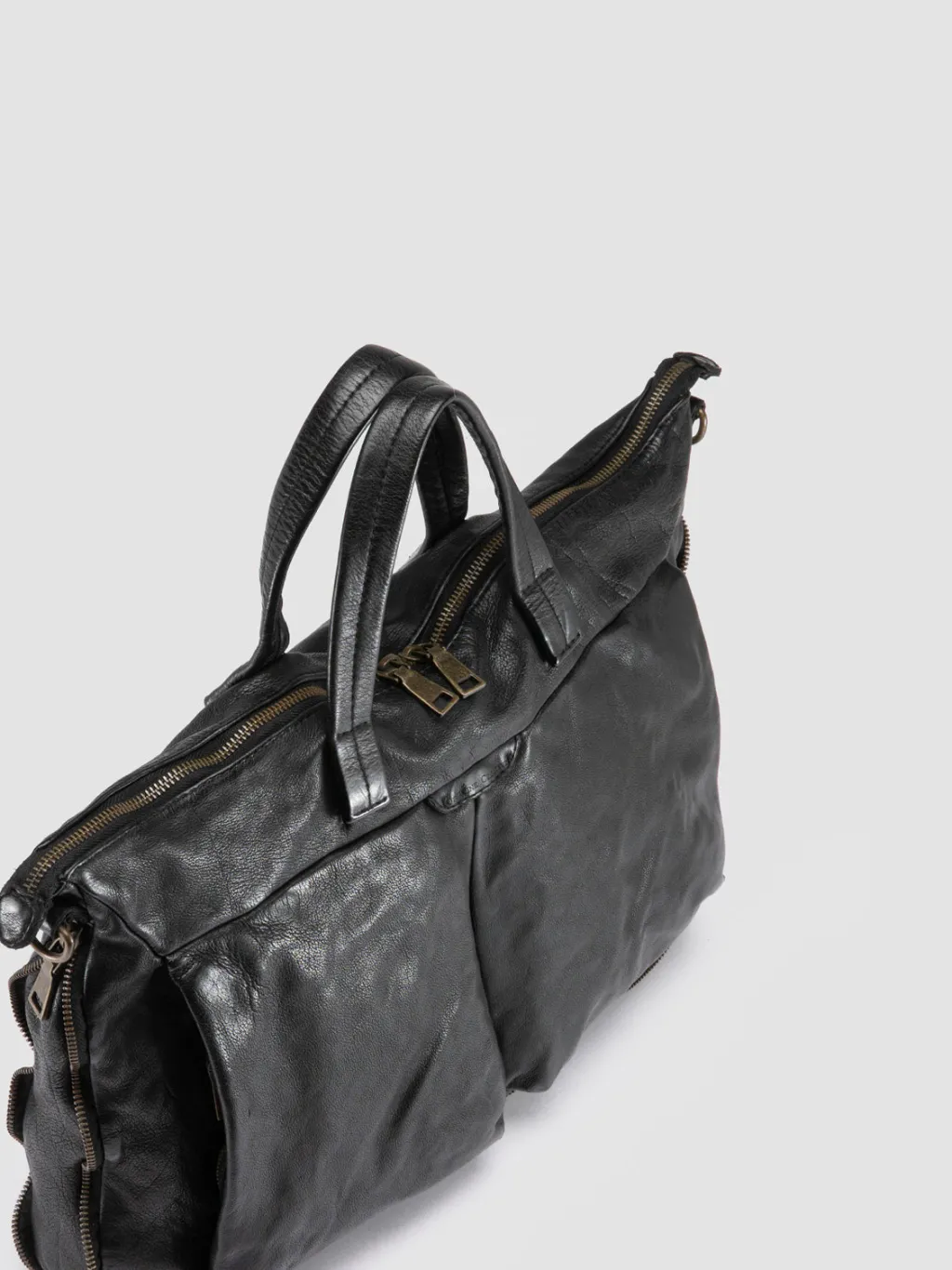 Officine Creative HELMET 046 - Leather Briefcase