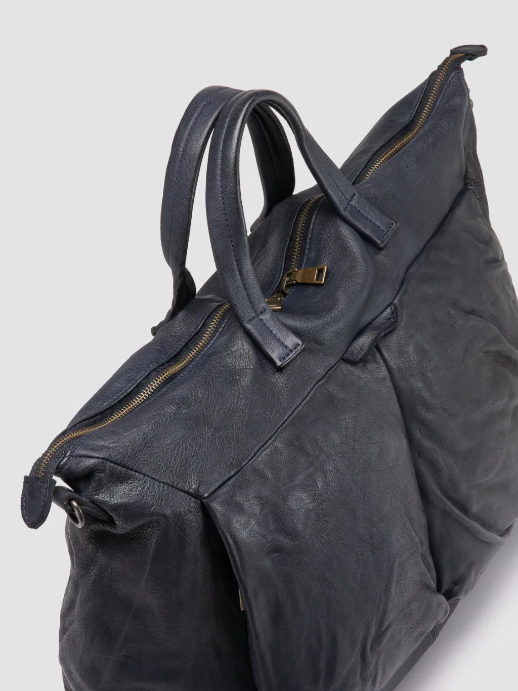 Officine Creative HELMET 044 - Blue Leather Weekender