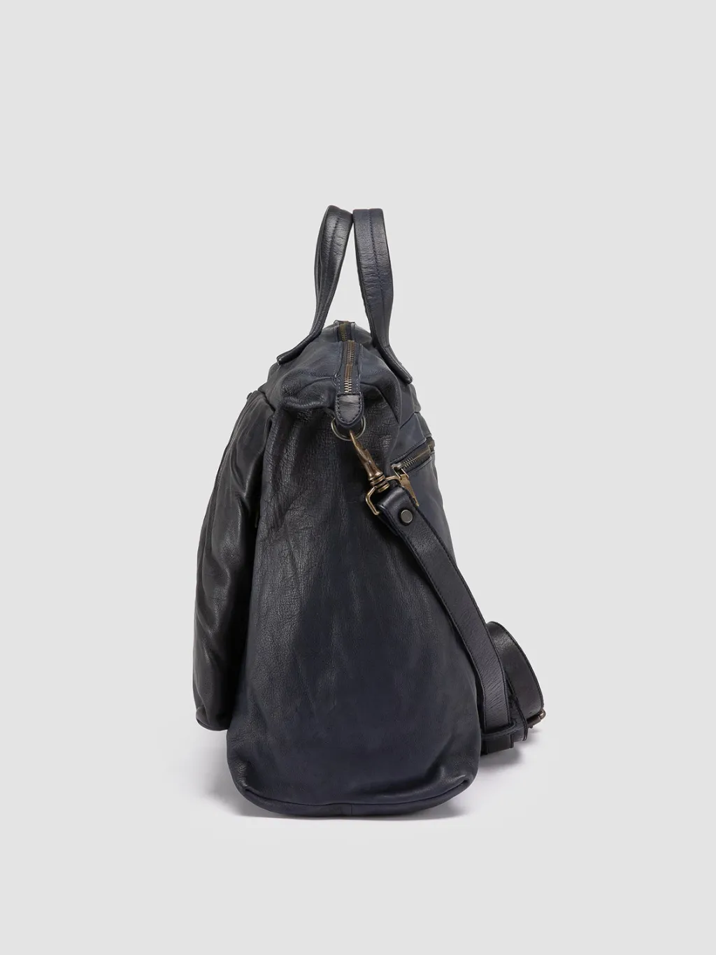 Officine Creative HELMET 044 - Blue Leather Weekender