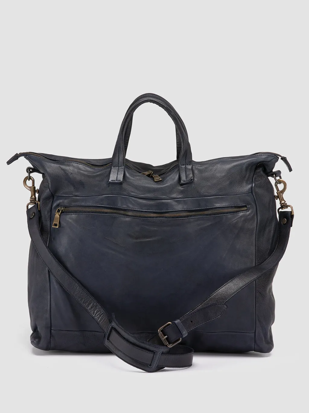 Officine Creative HELMET 044 - Blue Leather Weekender