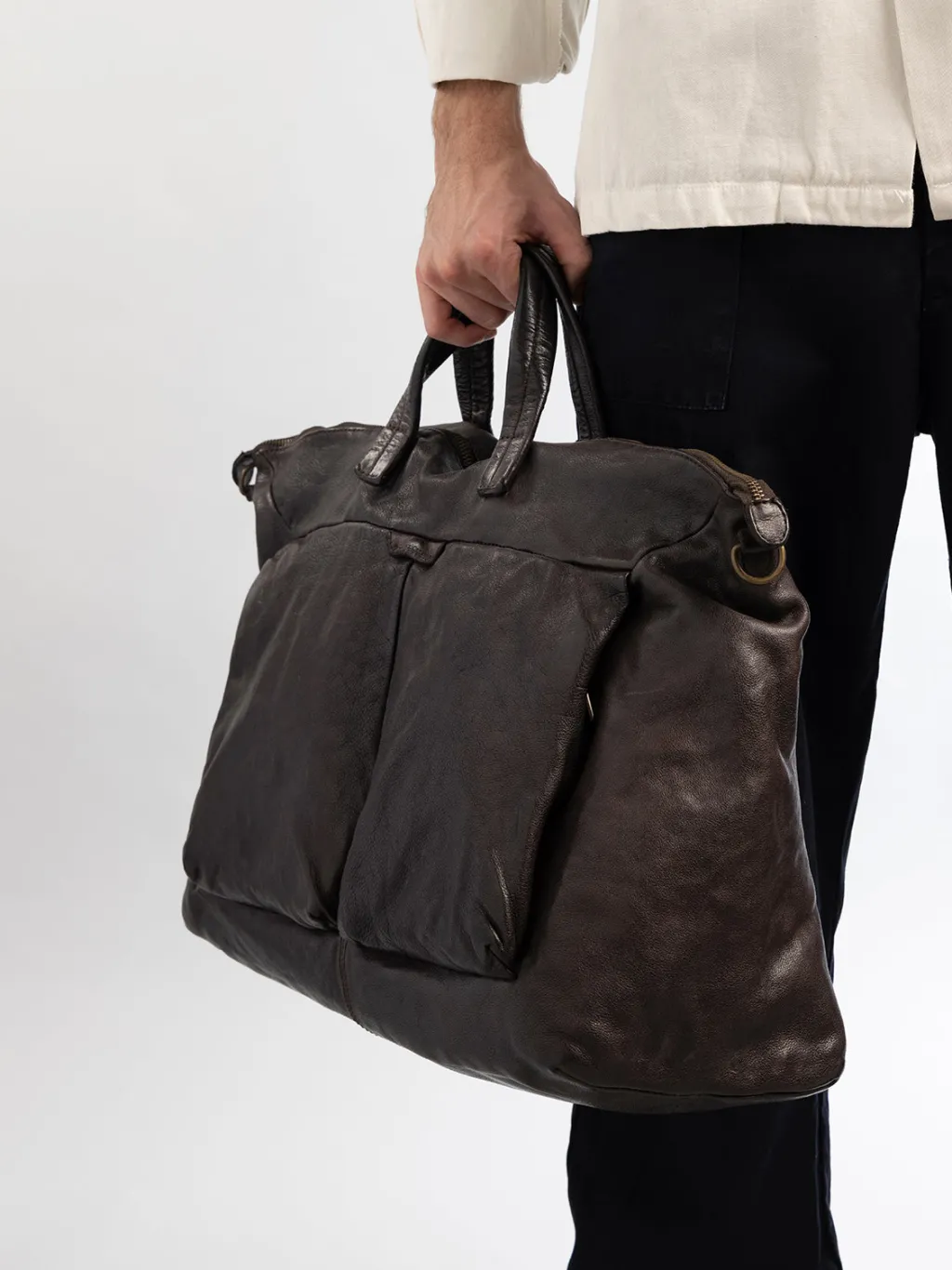 Officine Creative HELMET 044 - Blue Leather Weekender