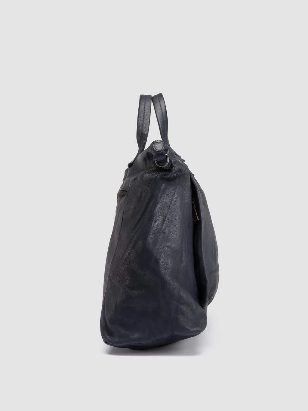 Officine Creative HELMET 044 - Blue Leather Weekender