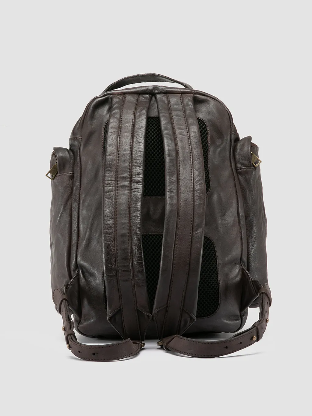 Women Officine Creative HELMET 042 - Brown Leather Backpack