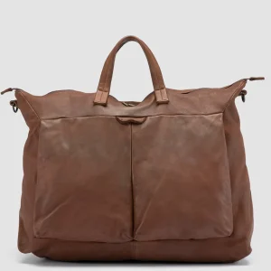 Officine Creative HELMET 044 - Brown Leather Weekender