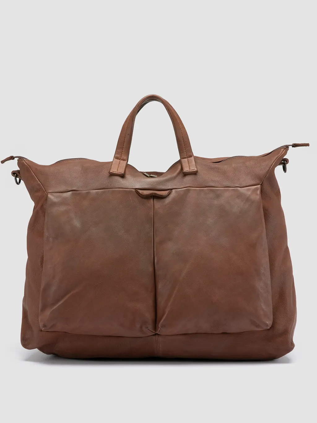 Officine Creative HELMET 044 - Brown Leather Weekender