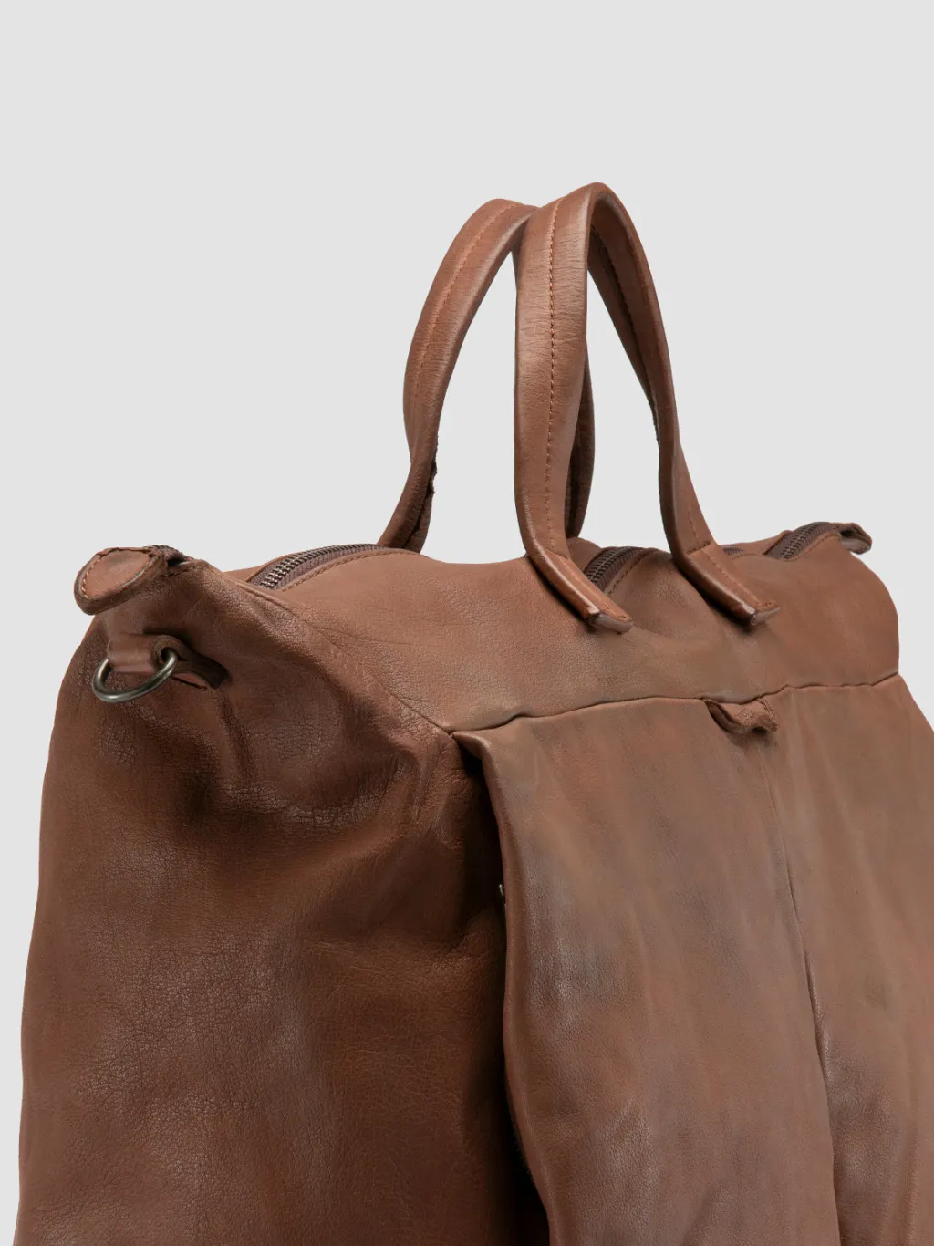 Officine Creative HELMET 044 - Brown Leather Weekender