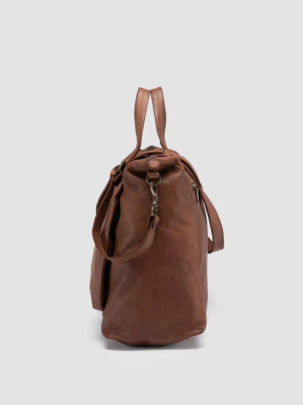 Officine Creative HELMET 044 - Brown Leather Weekender