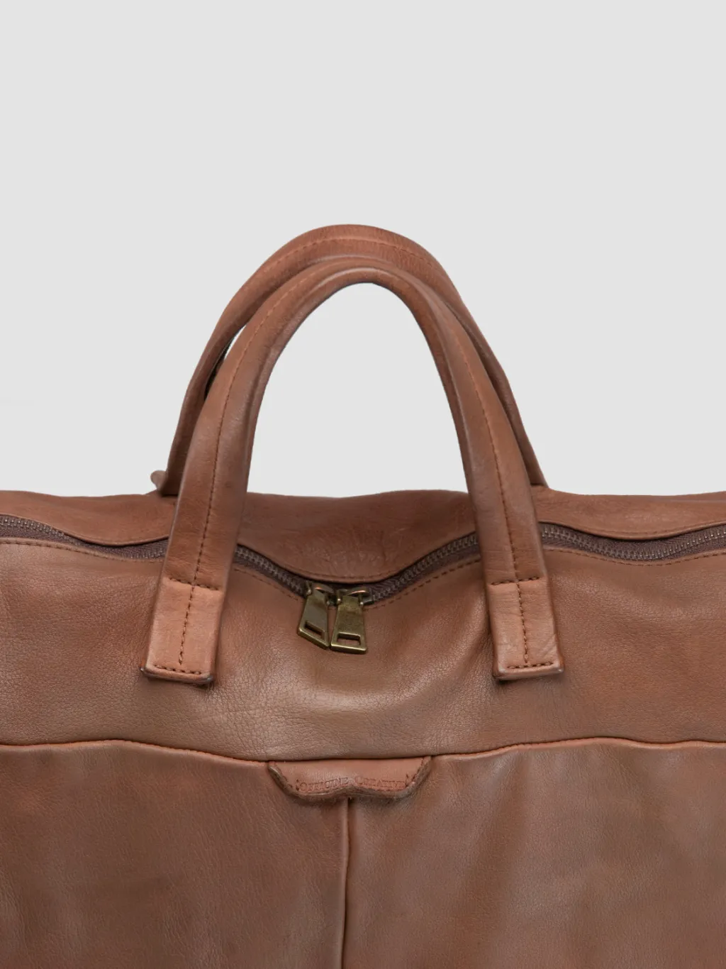 Officine Creative HELMET 044 - Brown Leather Weekender