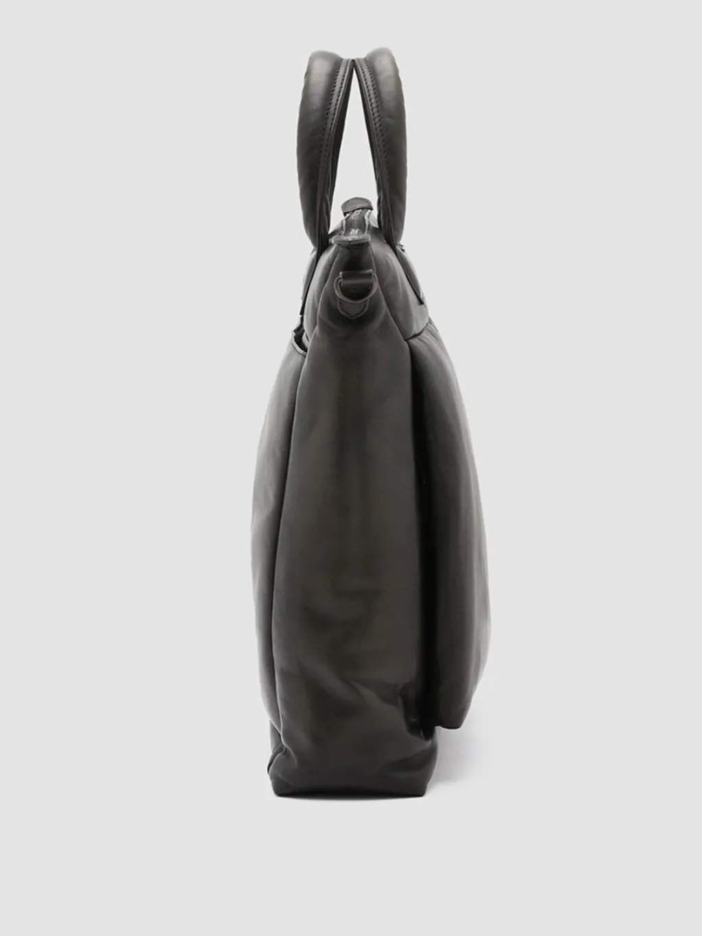 Officine Creative HELMET 32 - Green Leather Tote Bag