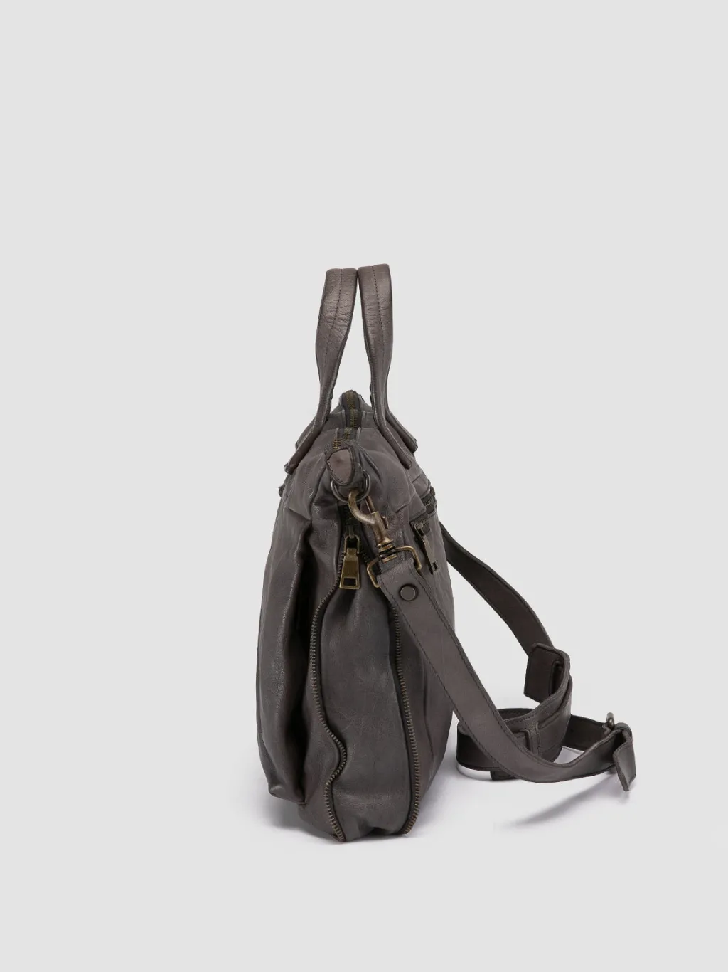 Officine Creative HELMET 046 - Leather Briefcase