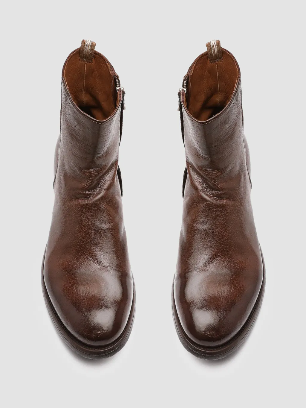 Officine Creative HIVE 010 - Brown Leather Boots