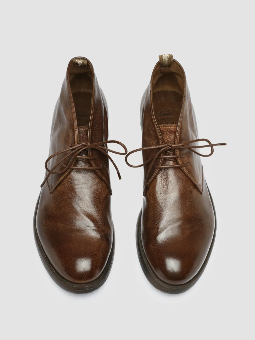 Officine Creative HIVE 050 - Brown Leather Chukka Boots