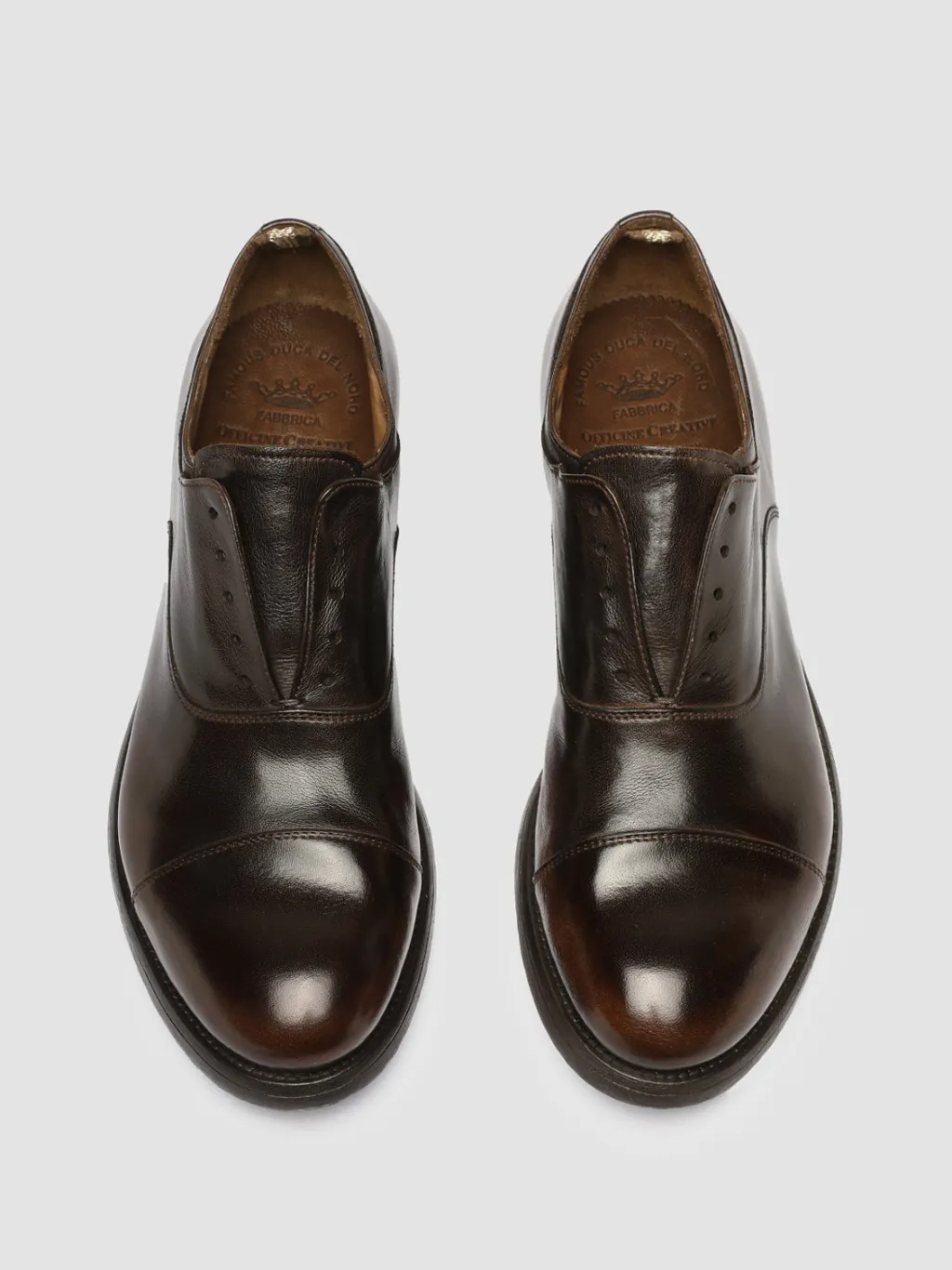 Officine Creative HIVE 004 - Brown Leather Oxford Shoes