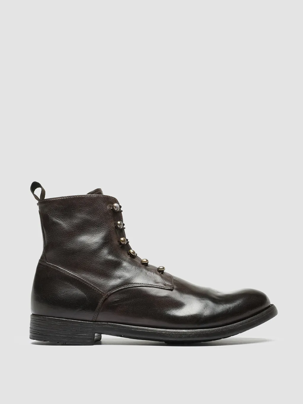 Officine Creative HIVE 051 - Brown Leather Zip Boots