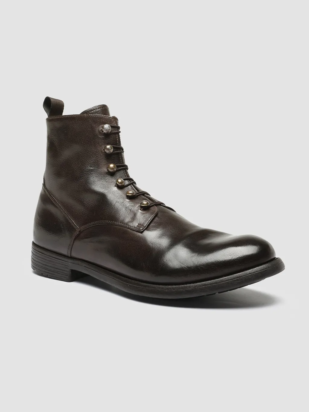 Officine Creative HIVE 051 - Brown Leather Zip Boots