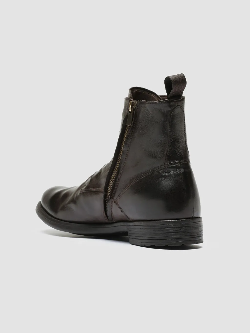 Officine Creative HIVE 051 - Brown Leather Zip Boots
