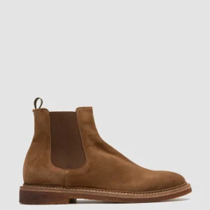 Officine Creative HOPKINS CREPE 121 - Brown Suede Chelsea Boots