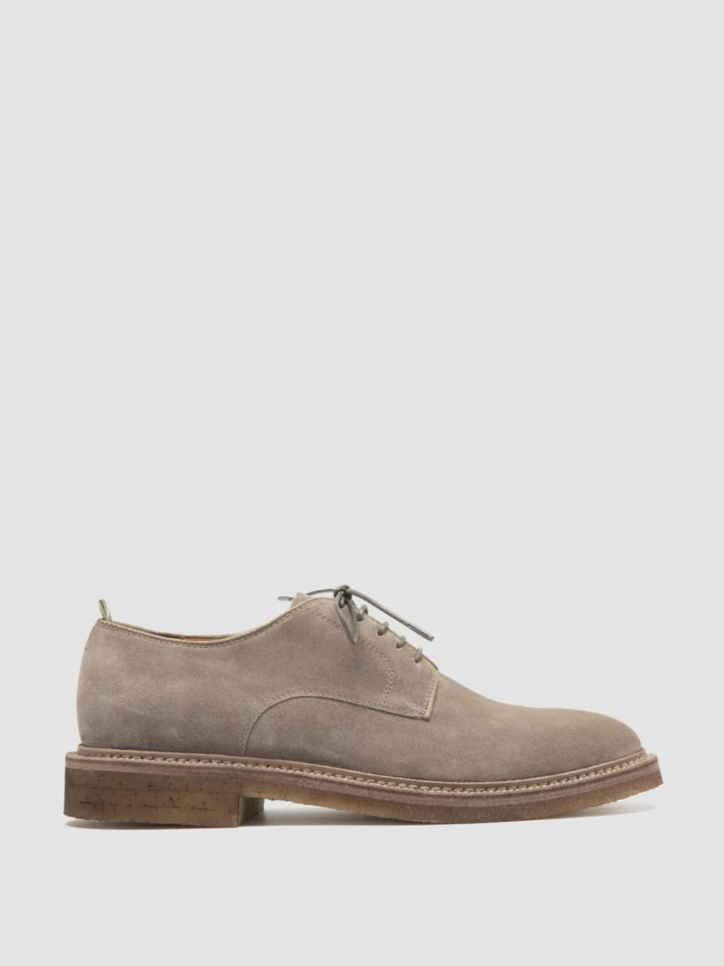 Officine Creative HOPKINS CREPE 115 - Taupe Suede Derby Shoes