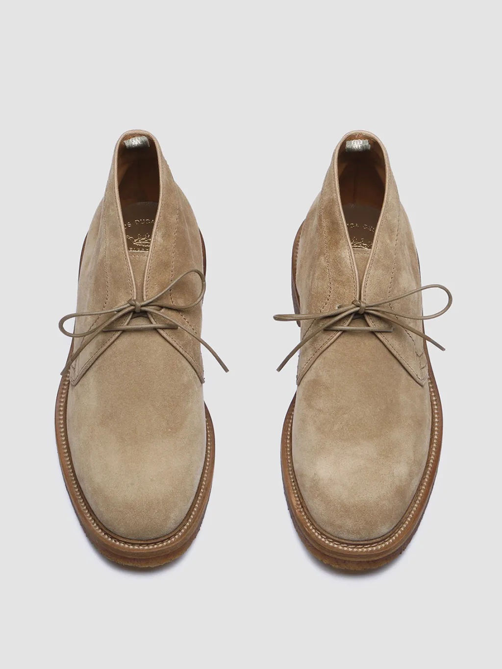 Officine Creative HOPKINS CREPE 114 - Taupe Suede Chukka Boots