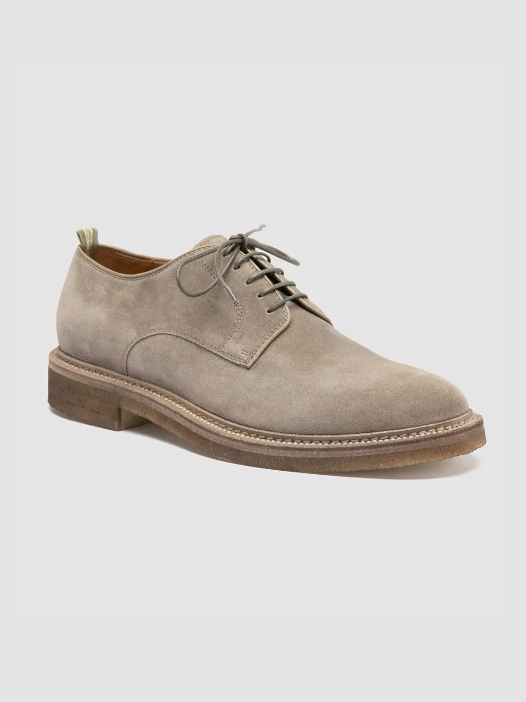 Officine Creative HOPKINS CREPE 115 - Taupe Suede Derby Shoes