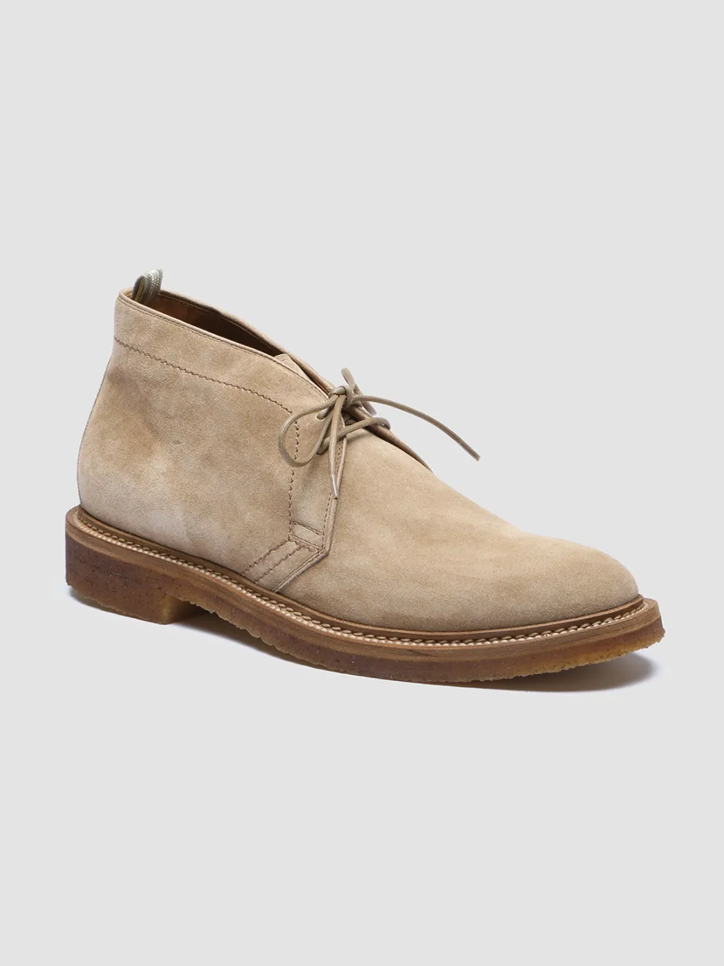Officine Creative HOPKINS CREPE 114 - Taupe Suede Chukka Boots