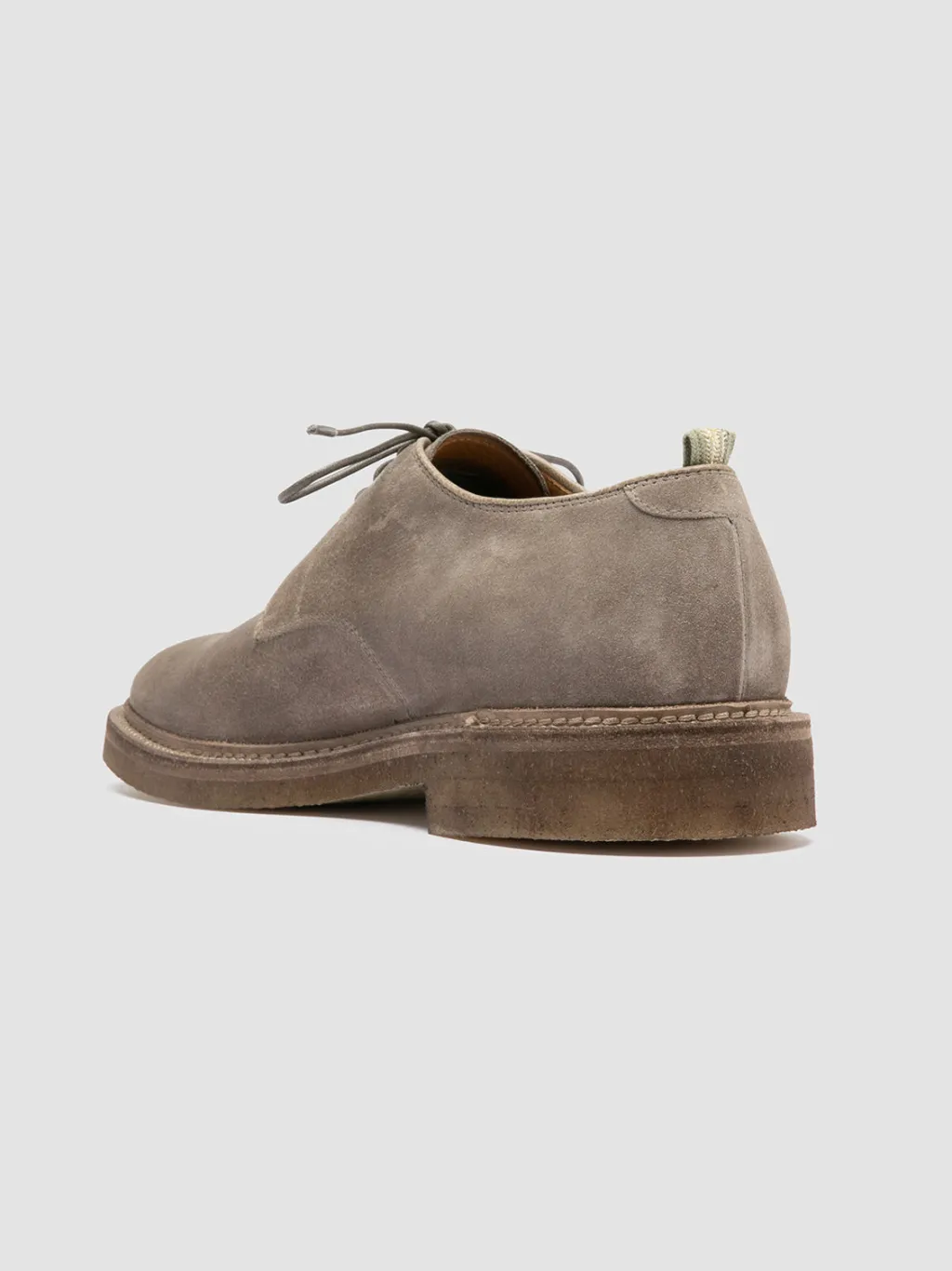 Officine Creative HOPKINS CREPE 115 - Taupe Suede Derby Shoes