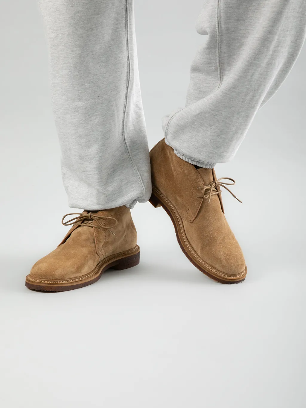 Officine Creative HOPKINS CREPE 114 - Taupe Suede Chukka Boots