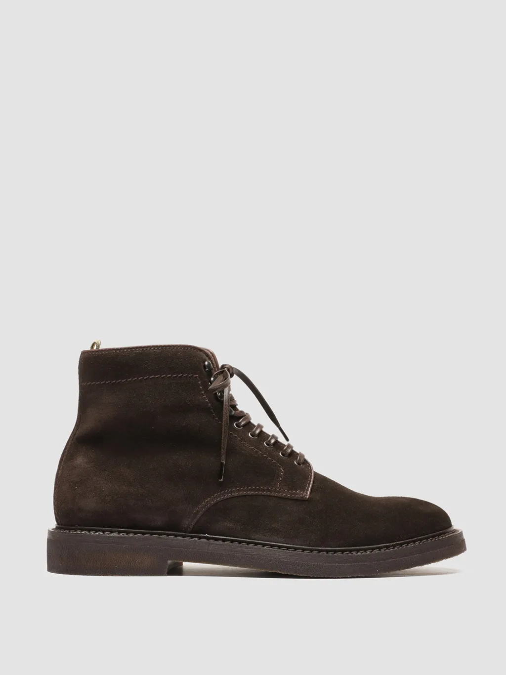 Officine Creative HOPKINS FLEXI 203 - Brown Suede Lace-up Boots