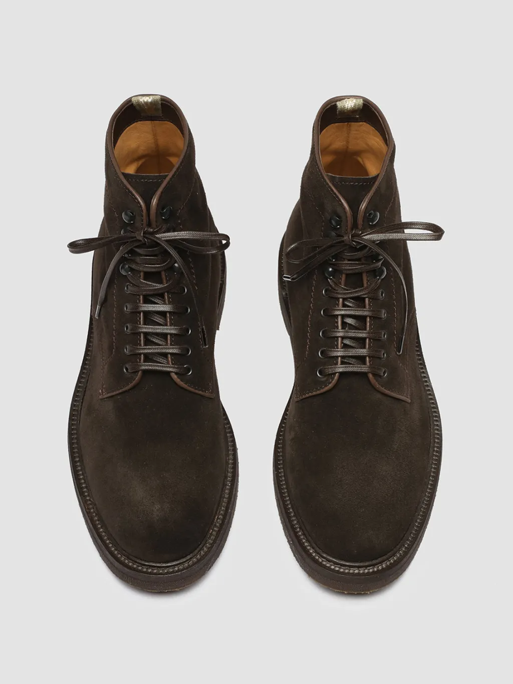 Officine Creative HOPKINS FLEXI 203 - Brown Suede Lace-up Boots