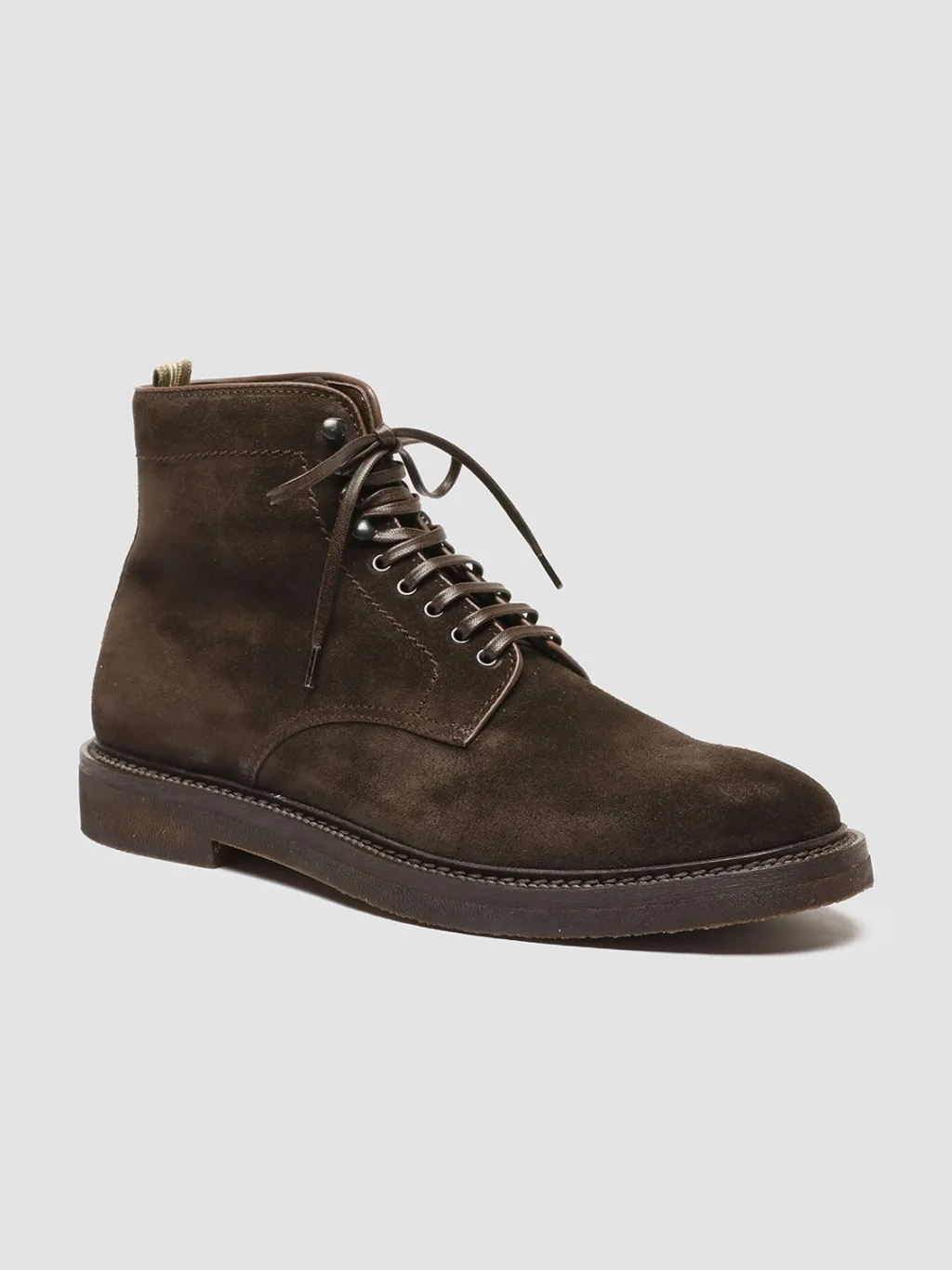 Officine Creative HOPKINS FLEXI 203 - Brown Suede Lace-up Boots