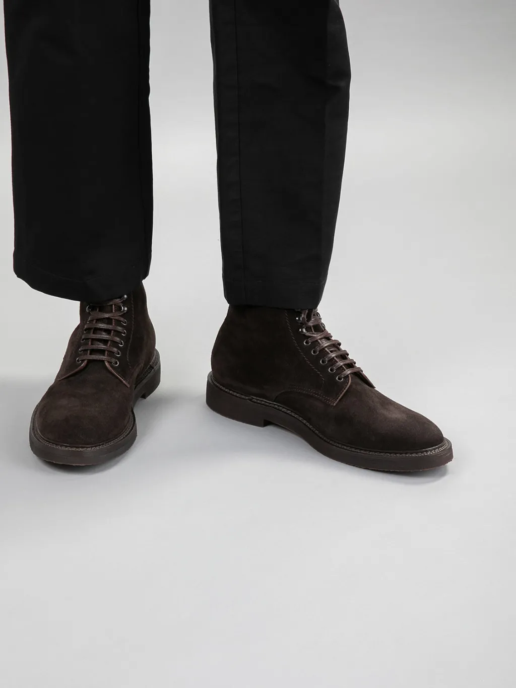 Officine Creative HOPKINS FLEXI 203 - Brown Suede Lace-up Boots
