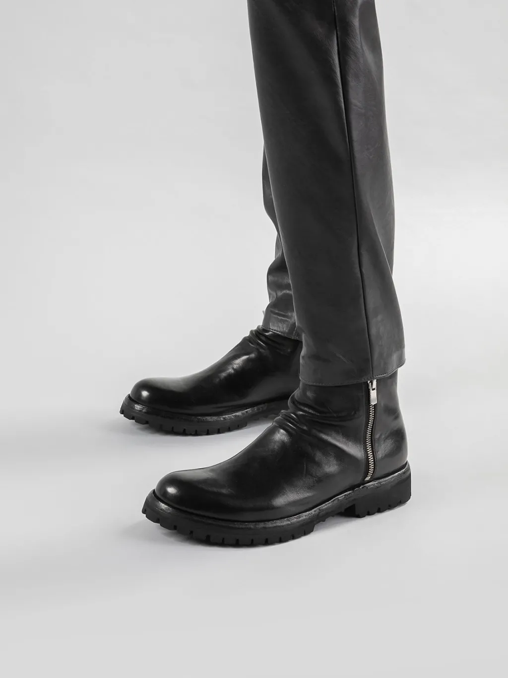 Officine Creative IKONIC 004 - Leather Zip Boots