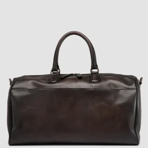 Officine Creative JEROME 001 - Brown Leather Travel Bag
