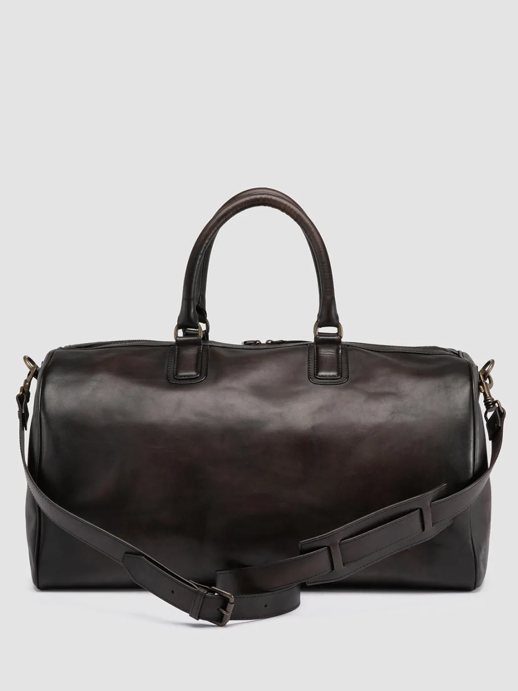 Officine Creative JEROME 001 - Brown Leather Travel Bag