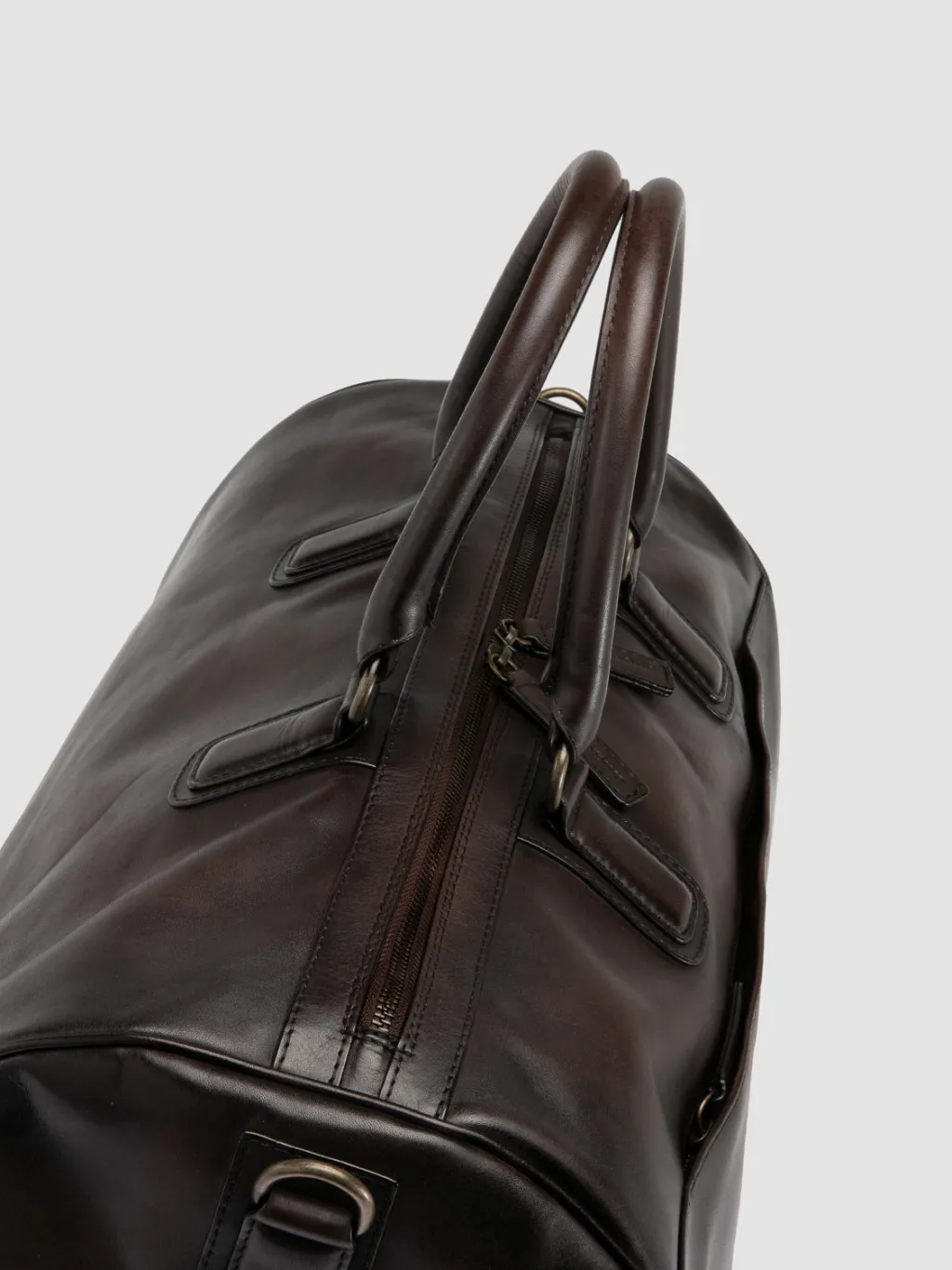 Officine Creative JEROME 001 - Brown Leather Travel Bag