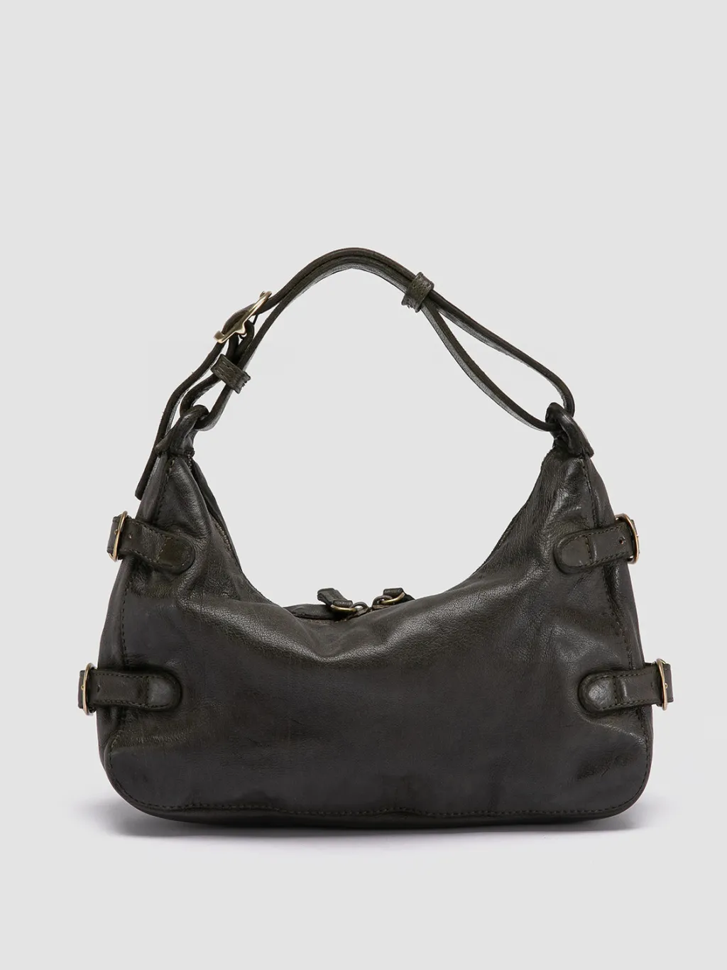 Women Officine Creative JULIE 009 - Green Leather Shoulder Bag